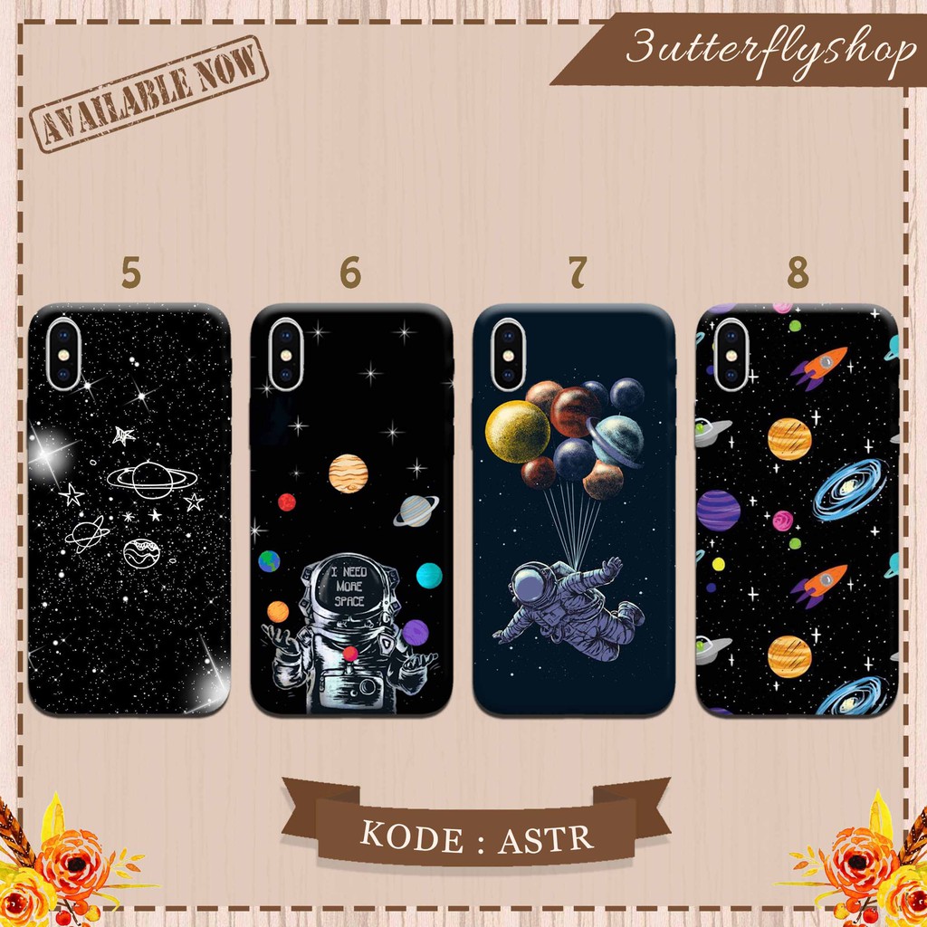 Astronout space case HP Redmi note 4 vivo v17 oppo f1s samsung j2 iphone 11 realme 3 zenfone max a1k