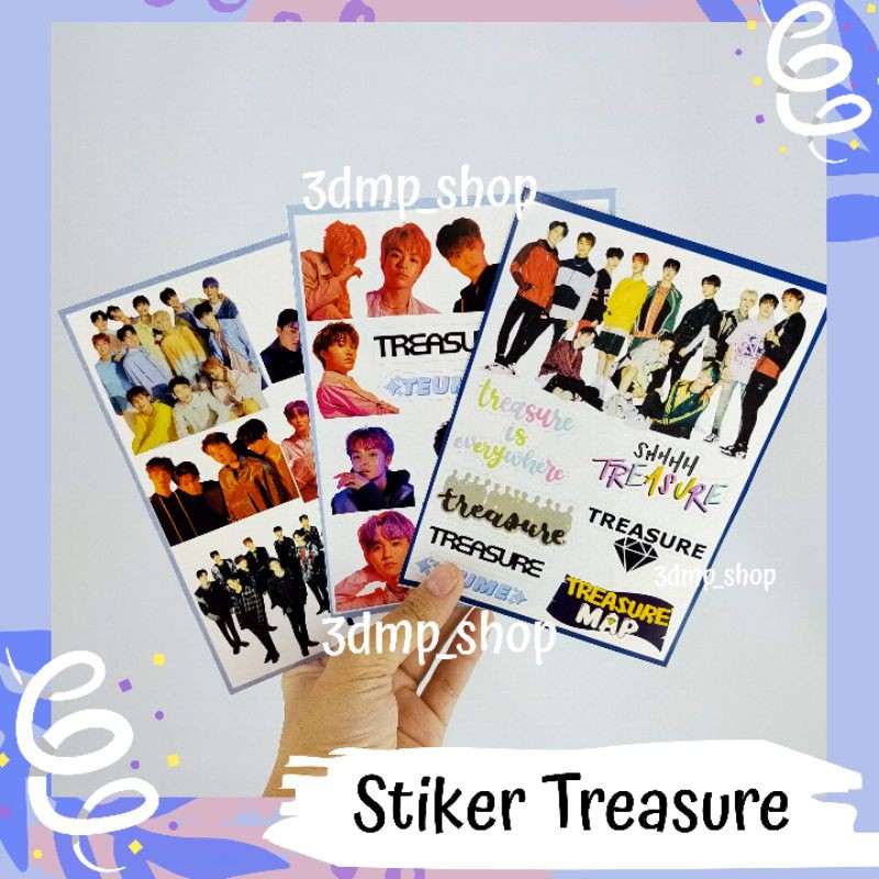 Stiker Treasure The First Step aesthetic