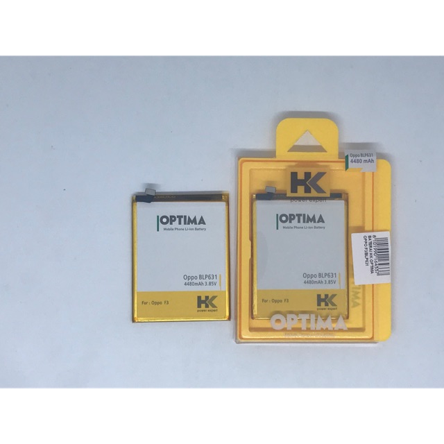 BATRE BATERAI OPPO F3 BLP631 HK OPTIMA DOUBLE POWER HK OPTIMA