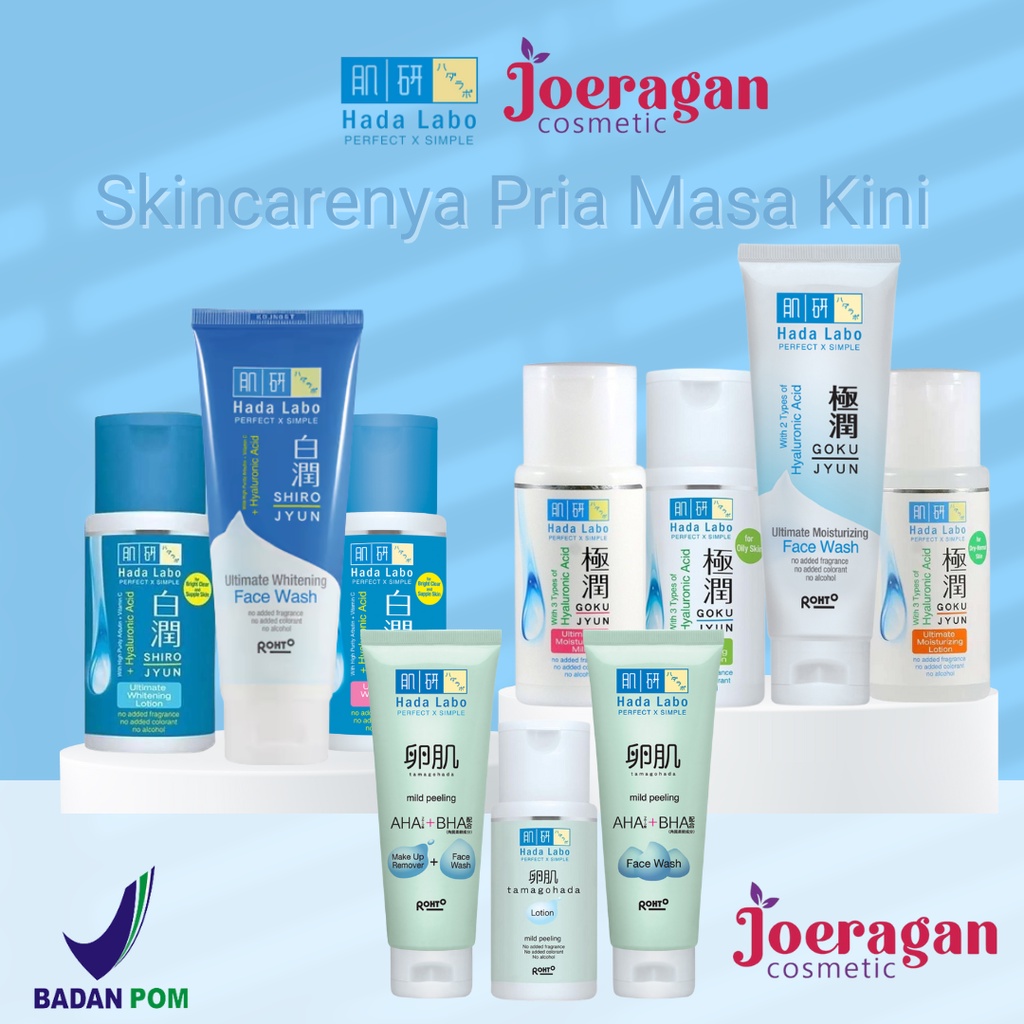 HADA LABO Face Wash Gokujyun Shirojyun Moisturizer Hadalabo Hada Labo Moisturizing Milk Facial Wash Hadalabo