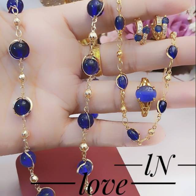 Xuping set perhiasan lapis emas 24k 1439