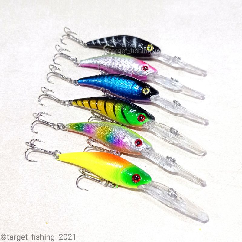 Minnow Lidah Panjang 60mm 9gram - Umpan Casting Muara untuk Mangrove Jack / Kerapu / Barramundi