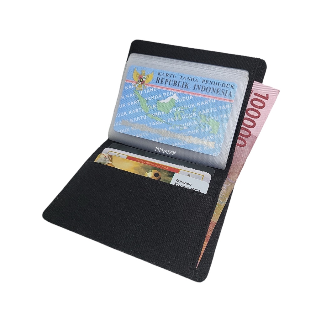 DOMPET KARTU / CARD HOLDER KULIT KANVAS PRIA WANITA RHYM KV 77