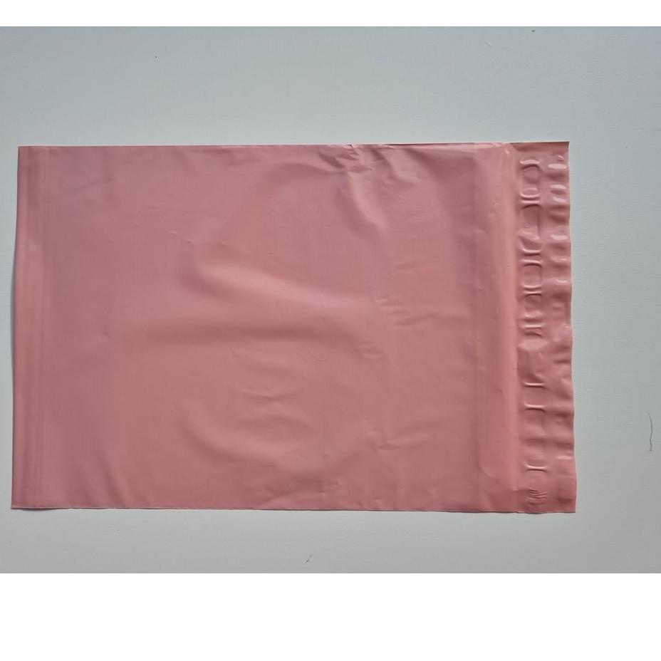 

Terbaik POLYMAILER ±100PCS 25x35CM BABY PINK GLOSSY PLASTIK POLYMAILER PINK