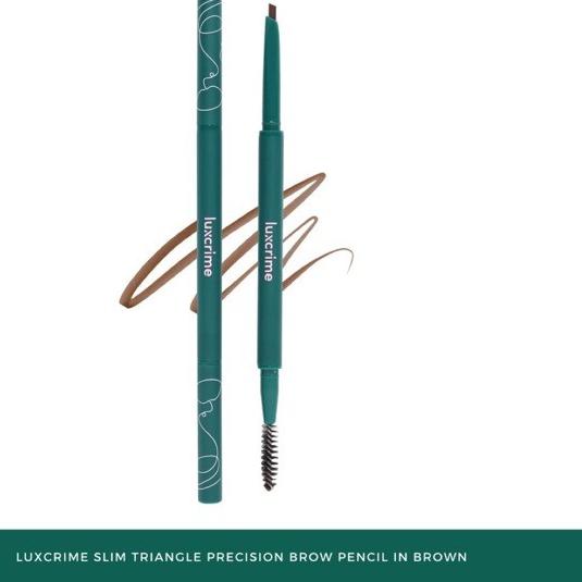 ➼ LUXCRIME Slim Triangle Precision Brow Pencil - brown ➳