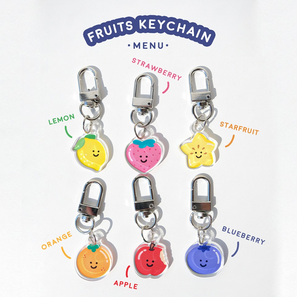 3D Keychain - Fruits Series