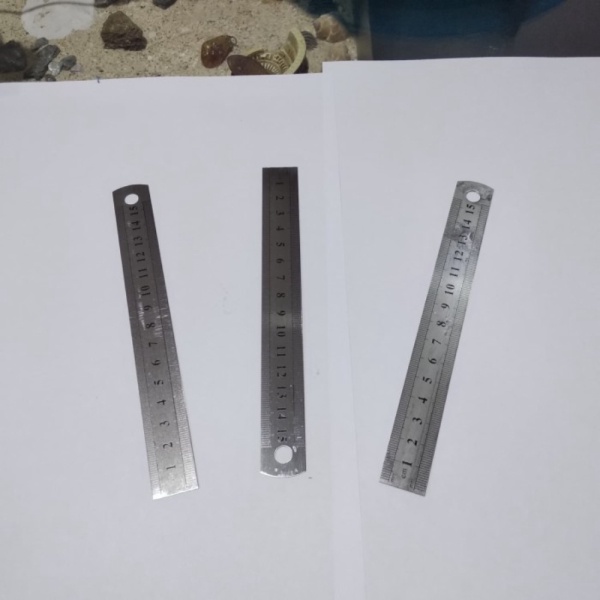 

penggaris Garisan besi Steel ruler 15 cm Murah