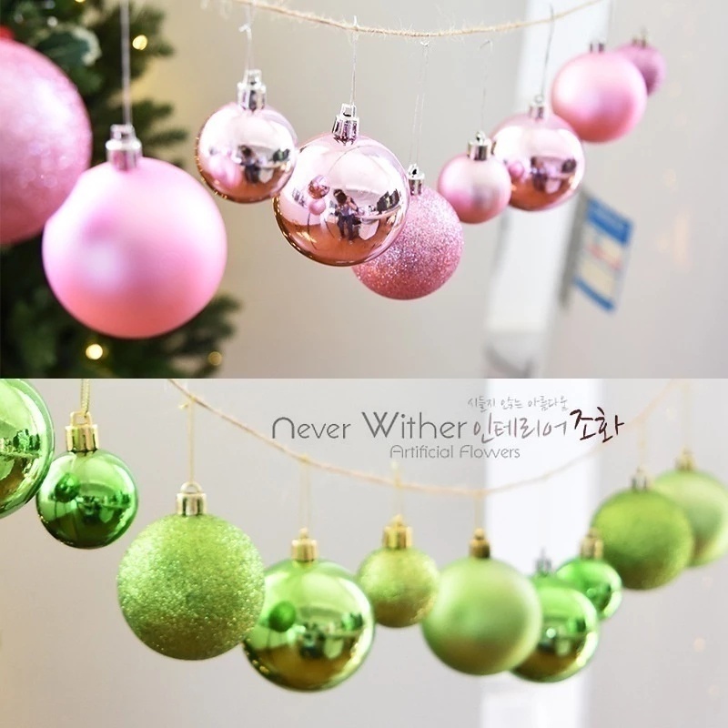 12Pcs/Box Christmas Tree Decorative Hanging Ball  For Halloween Or Christmas Tree