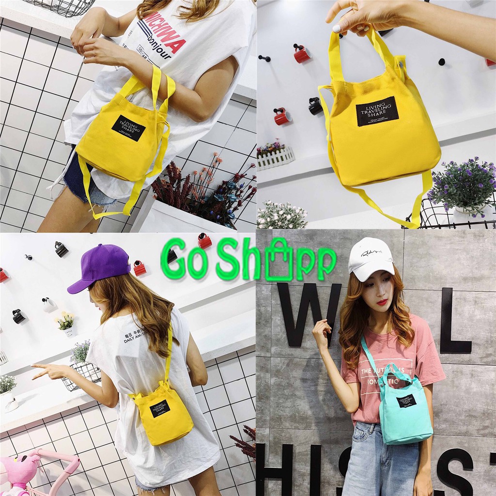 Mini Tote Bag Kanvas Import High Quality - ToteBag Kanvas Import Fashion Korea Termurah [TE01]