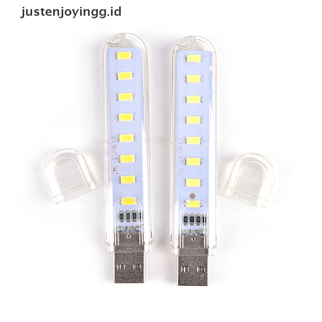 // justenjoyingg.id // Mini USB LED Lamp 8 LED Camping Portable Night USB Gadget Lighting For PC Laptop ~