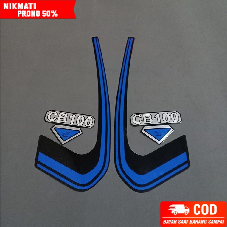 STRIPING STIKER MOTOR CB100 BIRU