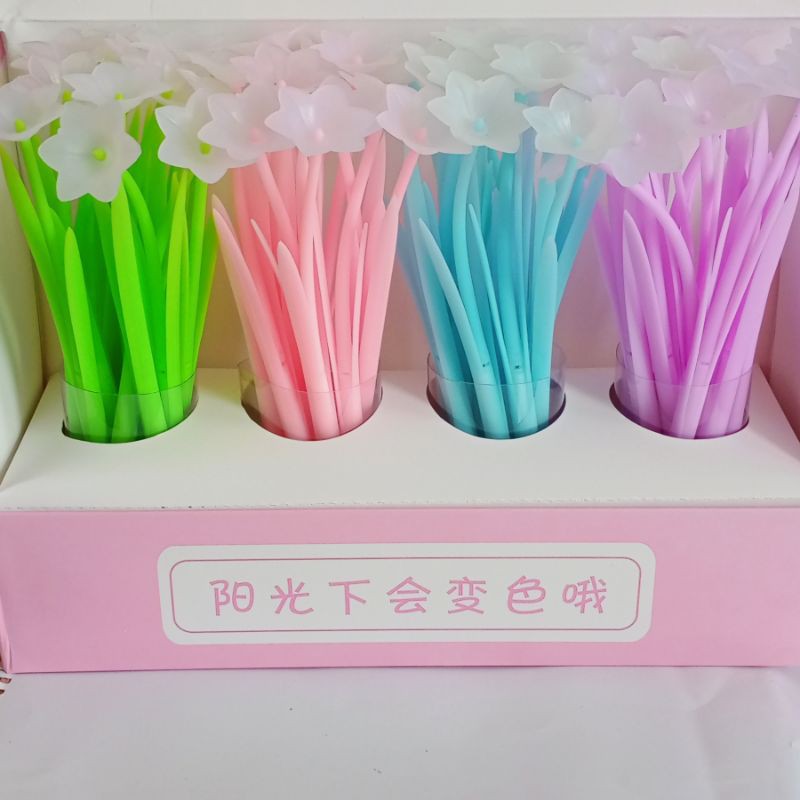 

PULPEN GEL MURAH LUCU unik GROSIR MURAH PULPEN BUNGA LUCU nyala sesuai warna bolpen jika terkena sinar uv