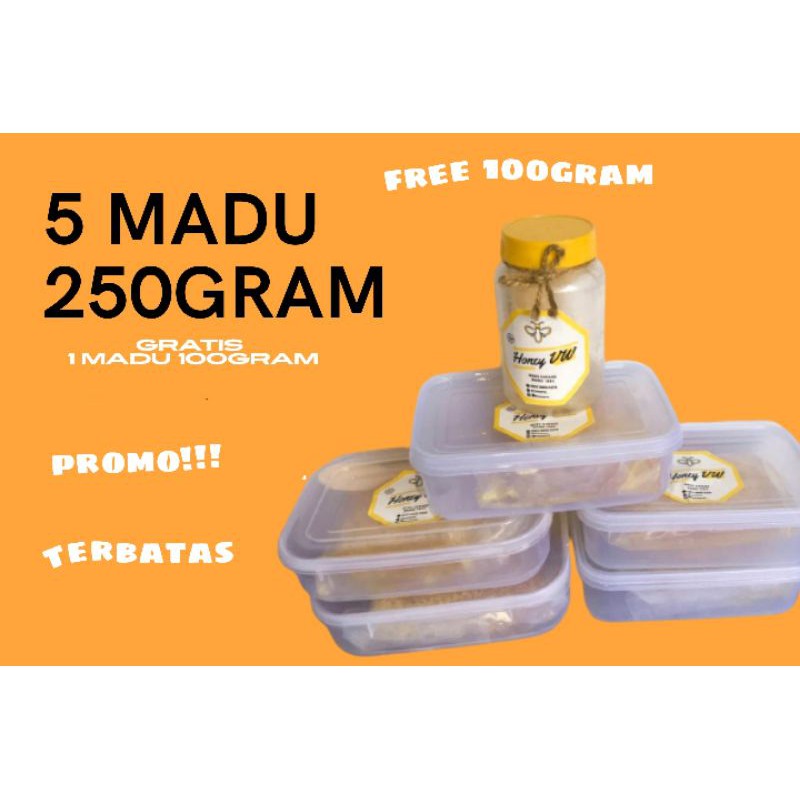 

Madu sarang 250gr buy (5) FREE 100gr (1)