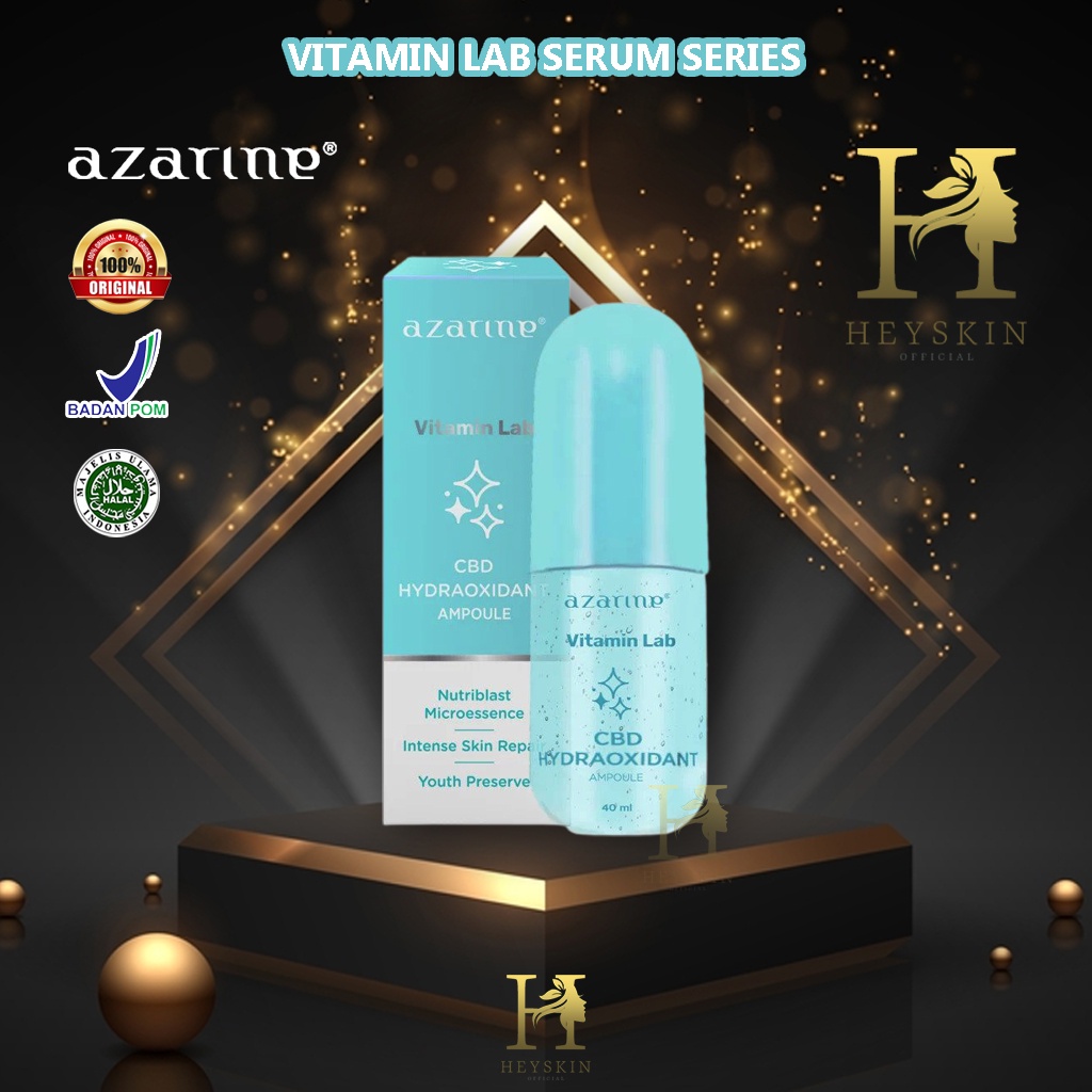 ❤Heyskin❤ Azarine Vitamin Lab Serum Series  Original & BPOM | CBD Hydraoxidant Ampoule 40ml