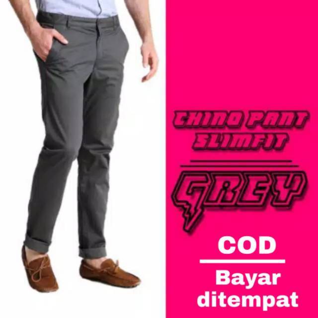 Celana Formal Panjang Pria Marco - Slimfit - Bahan Twist - Hitam -