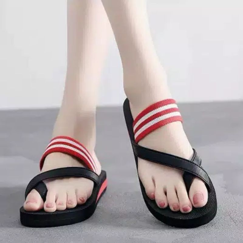 sandal webing belang sandal spon wanita sandal cewek murah