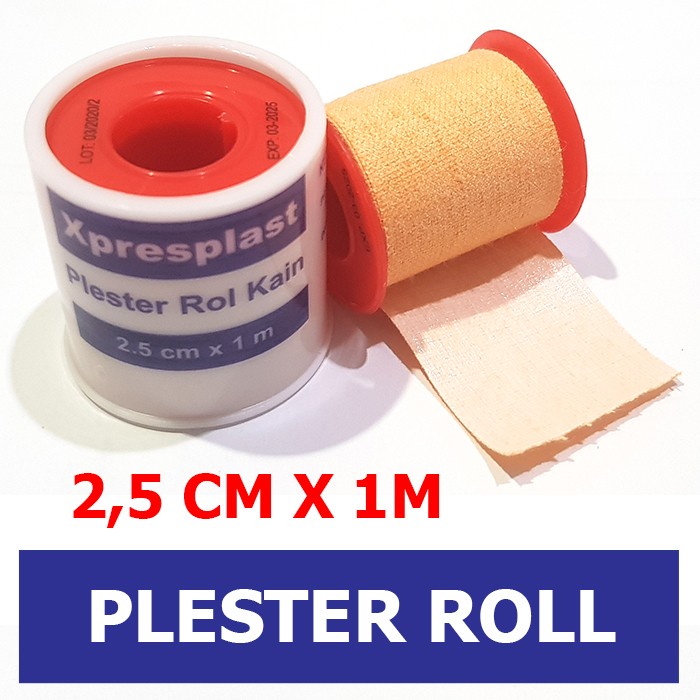 Gidcare Xpresplast Plester Rol Kain 2,5cm x 1m / Sejenis Leukoplast