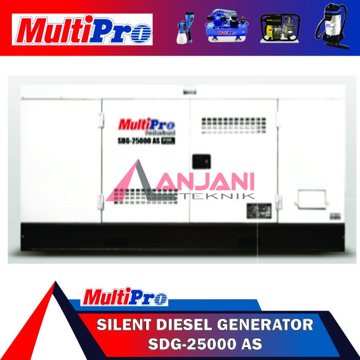 MULTIPRO SDG 25000 AS GENSET DIESEL SILENT 20KW GENERATOR SDG25000AS