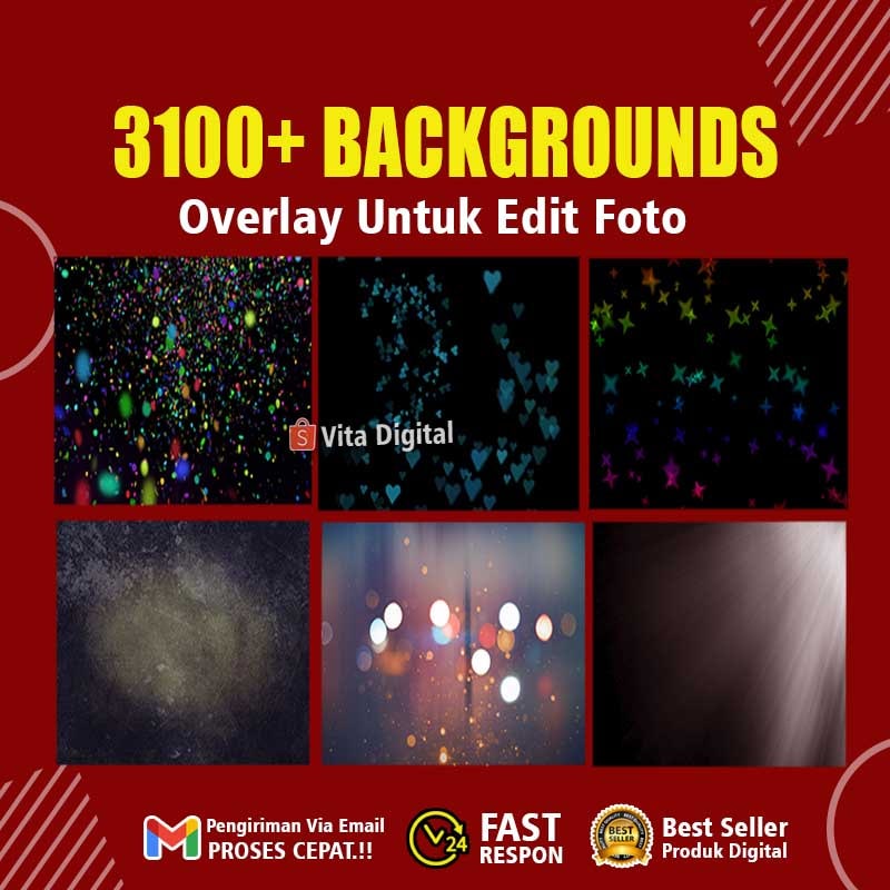 3.100+ Backgrounds Overlay Untuk Edit Foto + Tutorial