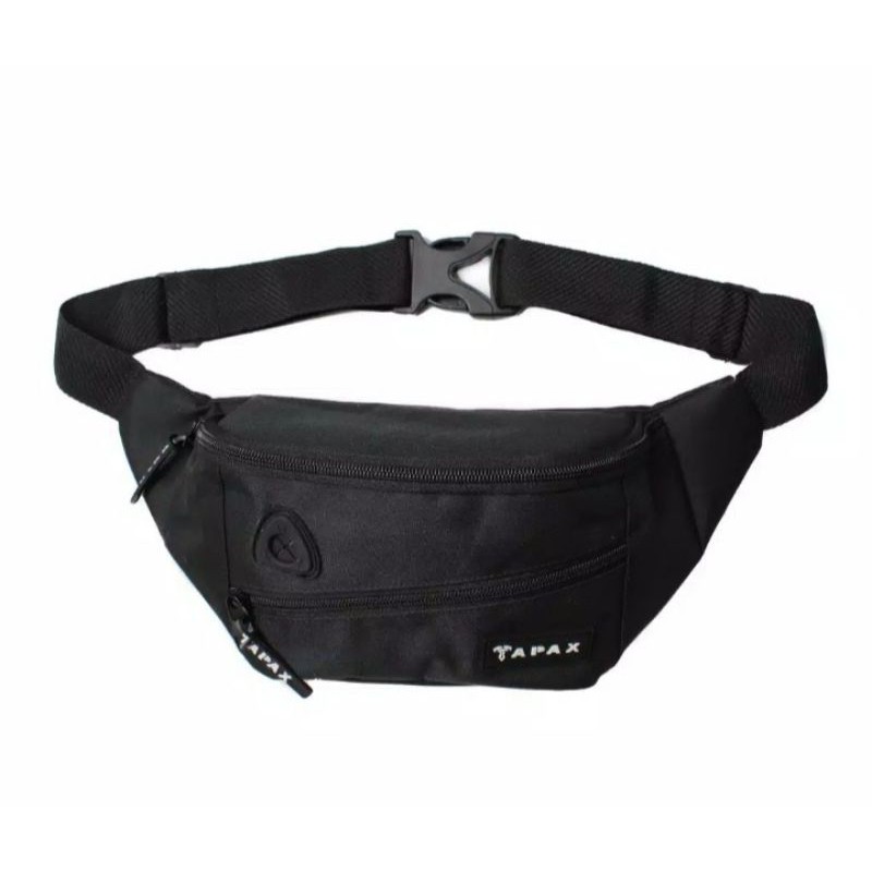 waistbag tapax hitam/ tas selempang pria tapax/ waistbag hitam