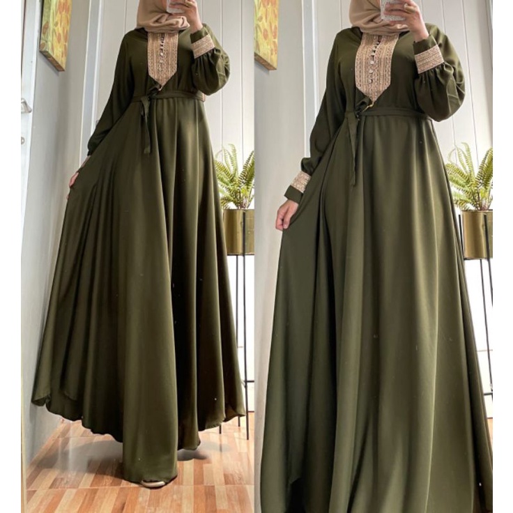 MAYA DRESS SHAKILA RENDA LENGAN PANJANG
