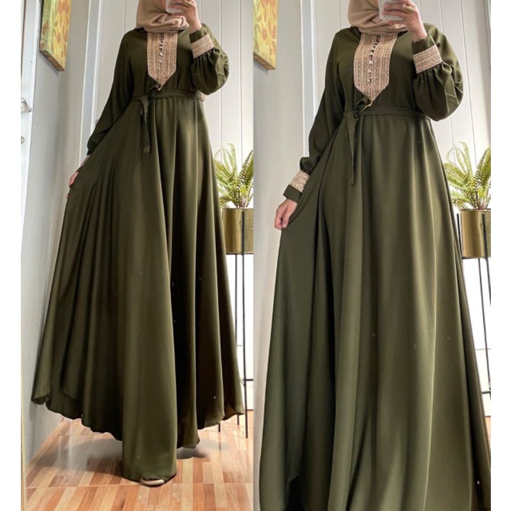 MAYA DRESS SHAKILA RENDA LENGAN PANJANG