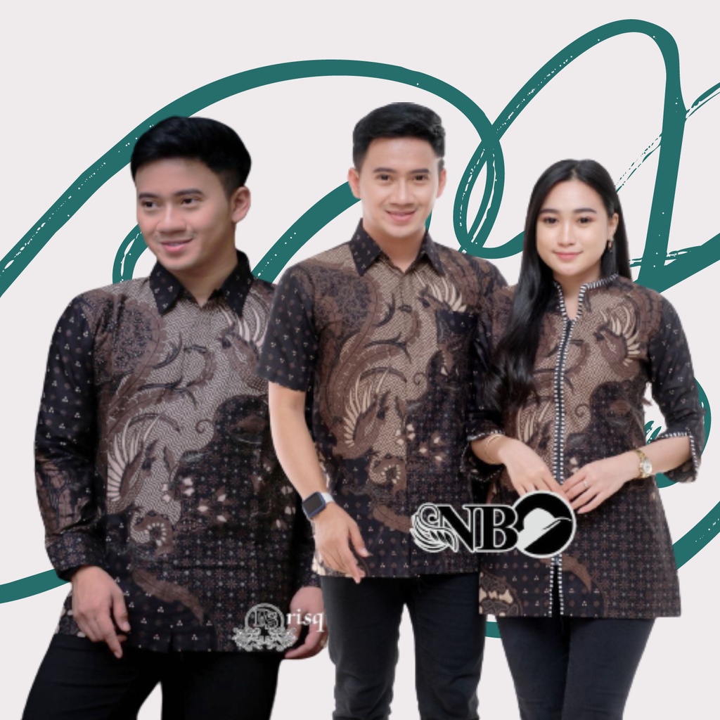 ATASAN BAJU BATIK COUPLE [BISA SATUAN] HEM PRIA LENGAN PENDEK KEMEJA PRIA LENGAN PANJANG BLOUSE TUNI