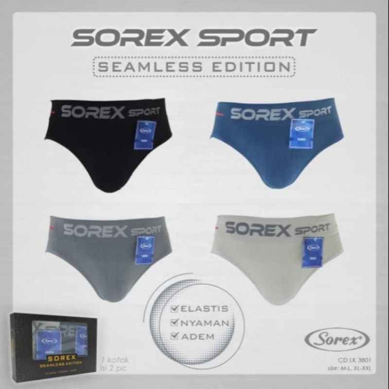 grosir celana dalam Laki Laki sorex Rajut Sport seamless  3803