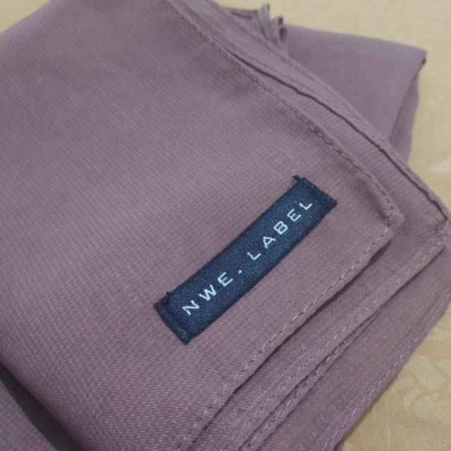 Nwe.label Plain Hijab Tawny