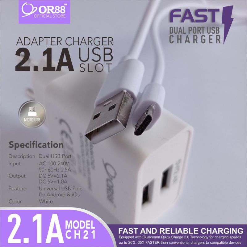 CH21 CHARGER OR88 ORIGINAL FAST CHARGER TYPE MICRO