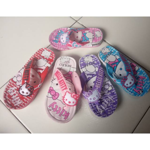 Sandal japit LED anak perempuan