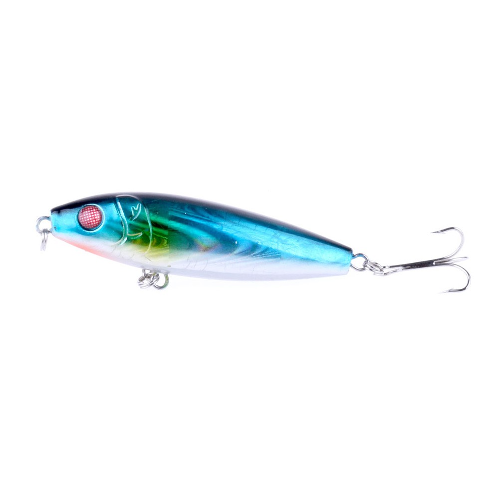 HENGJIA 1pc 8cm/12g Pencil Minnow Umpan Pancing Hard Plastic Fishing Lure Ikan Bass Kali Bait Tackle