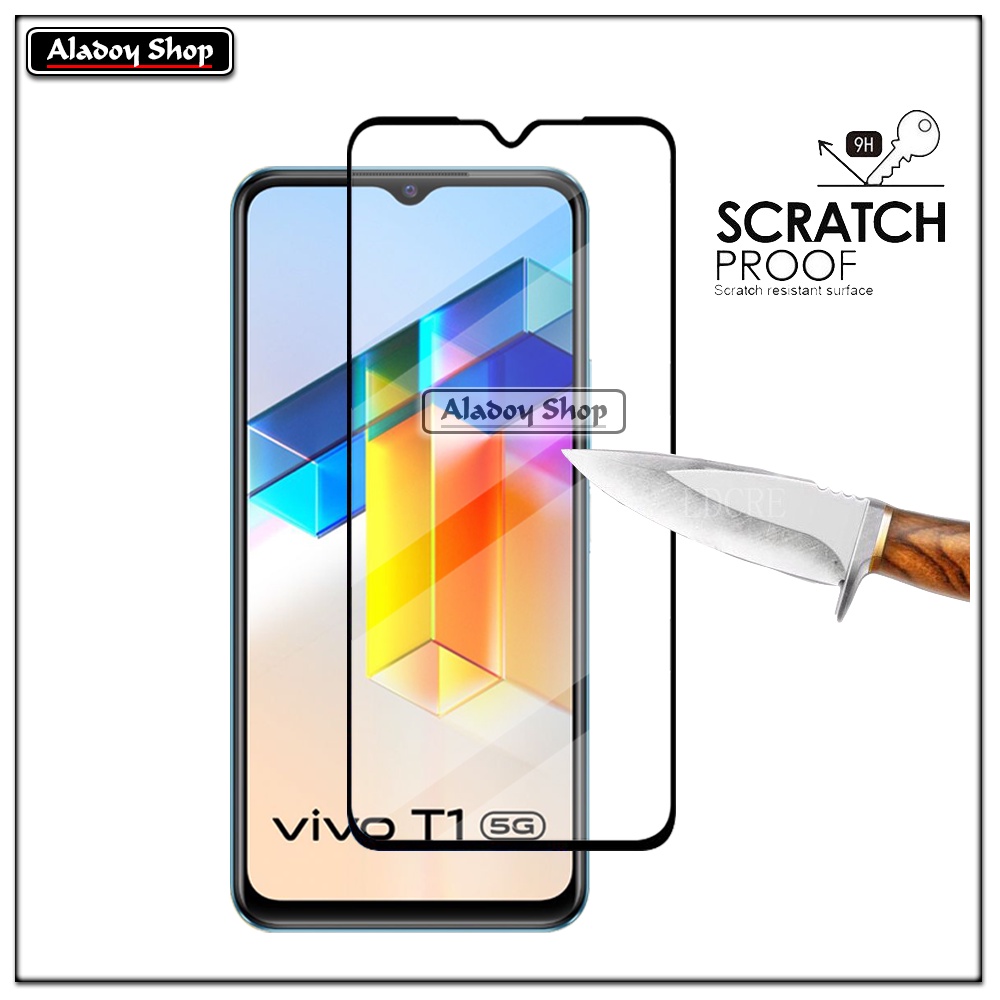 PROMO 3 IN 1 PAKET Tempered Glass Vivo T1 5G Free Tempered Glass Camera dan Skin Carbon