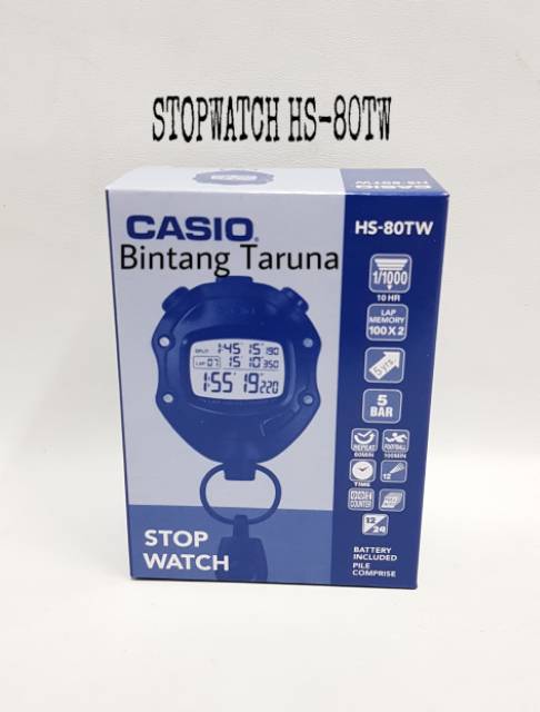 Stopwach Casio HS-80TW Stopwatch Casio HS80TW Stop Watch Casio HS-80