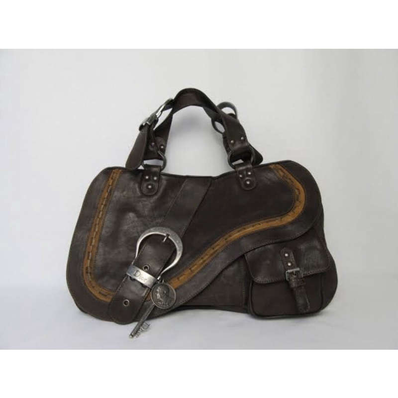 preloved Christian Dior large Gaucho double saddle