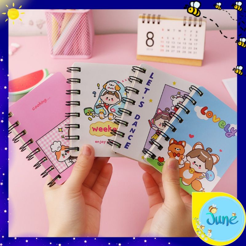 [JUNECOLLECTIONS] NOTEBOOK MINI GIRL NOTEBOOK MEMONOTE BUKU KECIL #1226