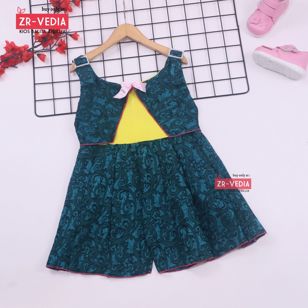 Overall Jessy uk 3-4 Tahun / Dres Anak Perempuan Baju Kensi Cewek Murah Bahan Katun Adem Gaun Import