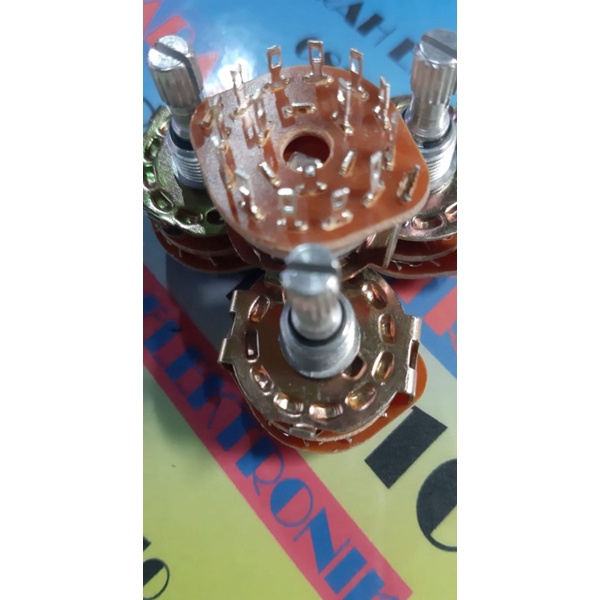 Sale Hot  Rotary Switch 3x4 4 posisi 3 pole Saklar Selector Putar Sarah Elektro global