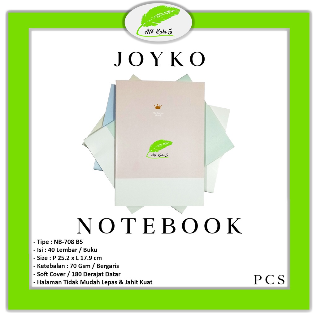 

JOYKO - Notebook NB-708 B5 Crown Book - Pcs