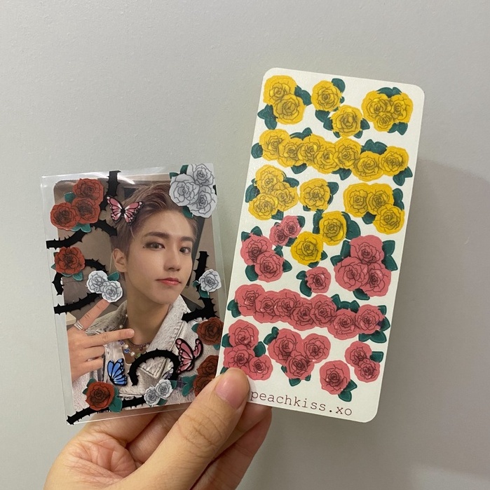 Stiker Dekorasi Deco Photocard / Journal / Polcos Mawar / Rose (Waterproof) by @peachkiss.xo