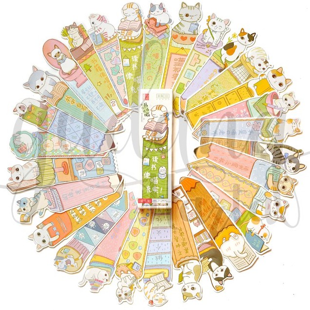 

Pembatas Buku Kucing Lucu Unik Cat Isi 30 Lembar Bookmarks Bookmark GH 308101