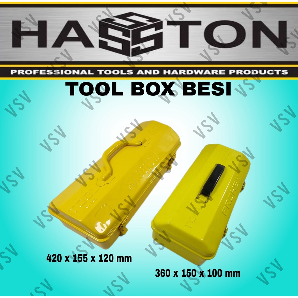 HASSTON Tool Box Besi 1susun Kotak Perkakas Y-350 ToolBox 360x150x100mm