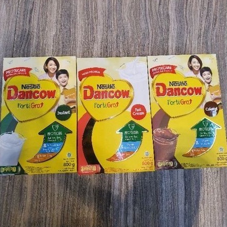 

Dancow FORTIGO susu nestle rasa COKLAT / FULL CREAM / INSTAN PUTIH 800gr.