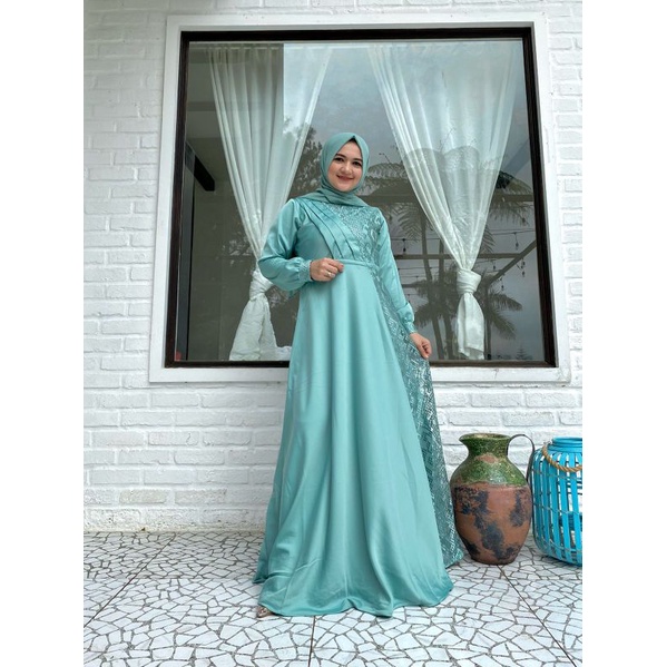 Arumi dress// dress tulle// dress terbaru// dress kondangan mewah//