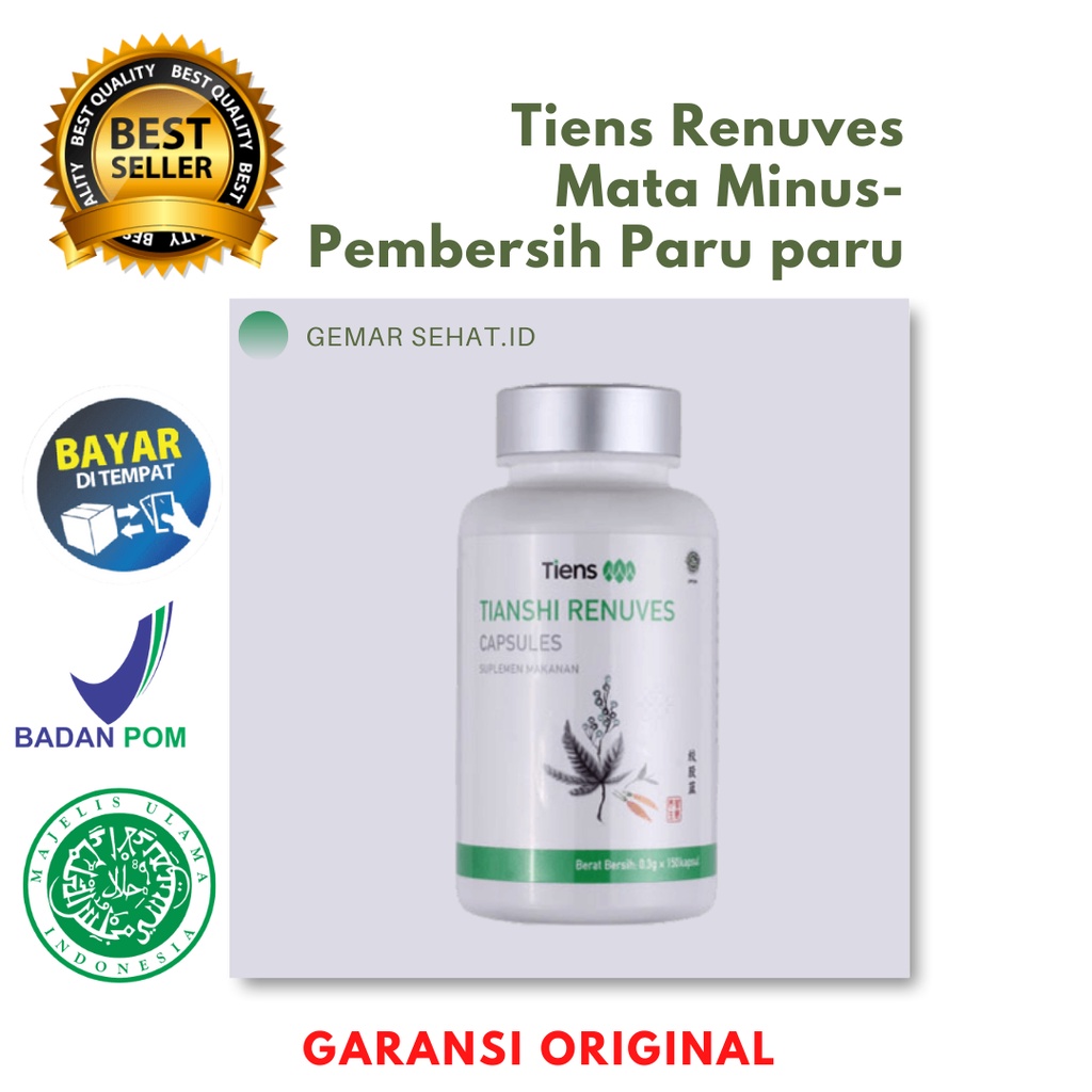TIENS RENUVES ORIGINAL-MATA MINUS-PEMBERSIH PARU-PARU
