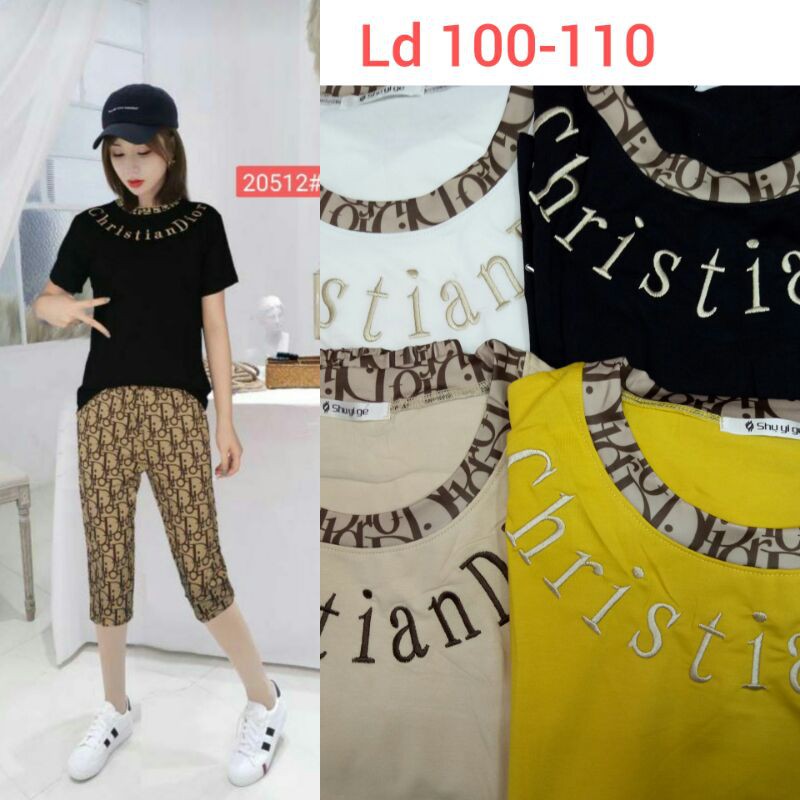 STELAN WANITA KAOS DIOR IMPORT