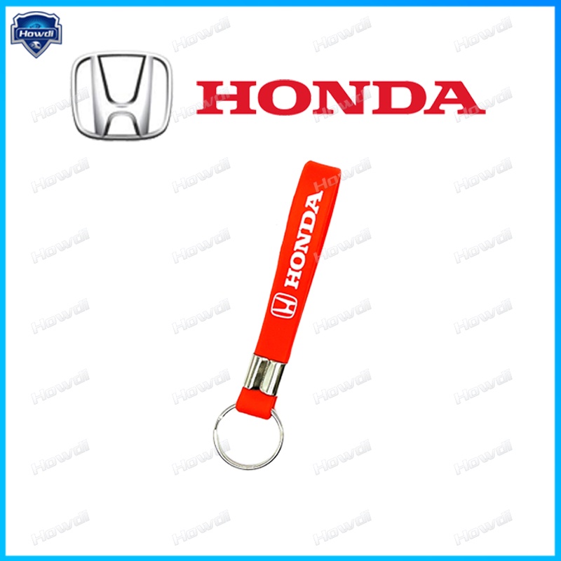 Gantungan Kunci Mobil / Motor Bahan Silikon Dengan logo Honda