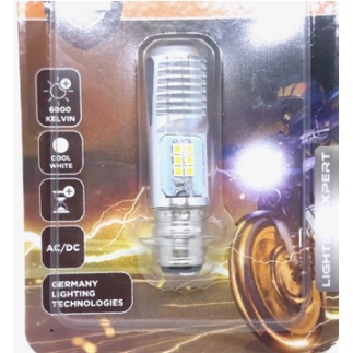 Lampu bohlam depan motor led bellford T19 12V 5/6 W ac/dc