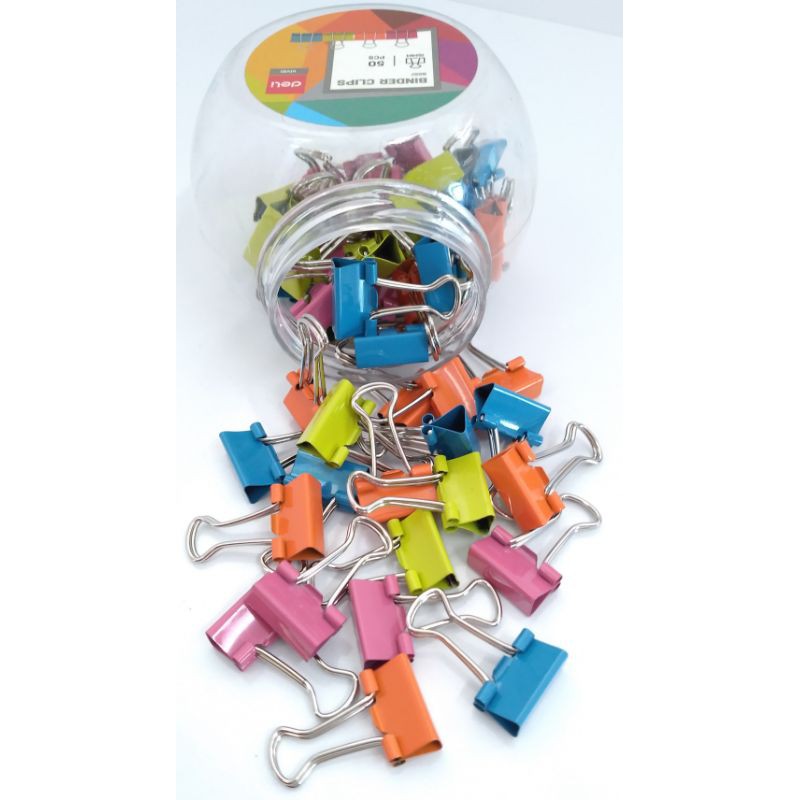 

BINDER CLIPS / CLIP WARNA / CLIP KERTAS / 15MM / DELI E - 8557