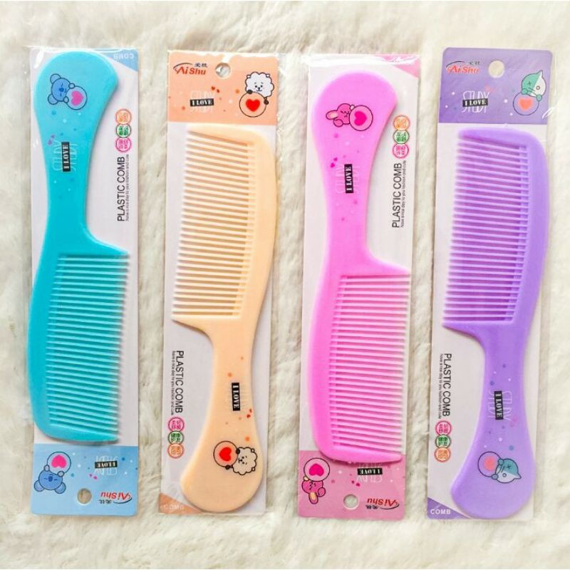 Sisir Rambut Karakter Motif / Sisir Rapat / Sisir Renggang Gigi Jarang